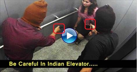 OMG Indian People Trapped With K!llers In Lift Caught On CCTV