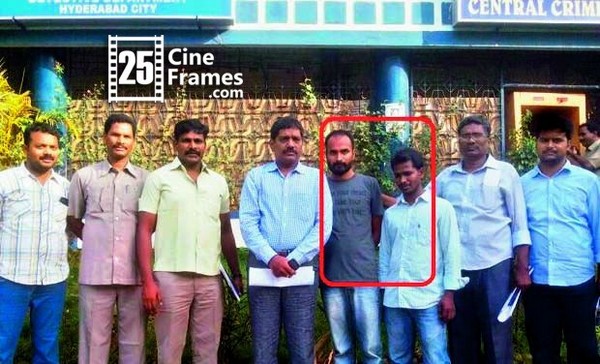 Prabhas Sharmila Love Affair Gossips : 2 Culprits Arrested 2 Accused Jannapu Reddy Kartheek and Sreepathi Naresh (marked in a red box) (Photo: DC)