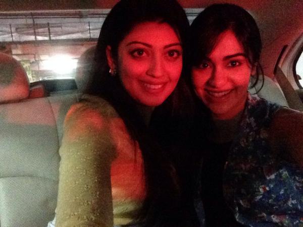 Pranitha And Adah Sharma In Red Light