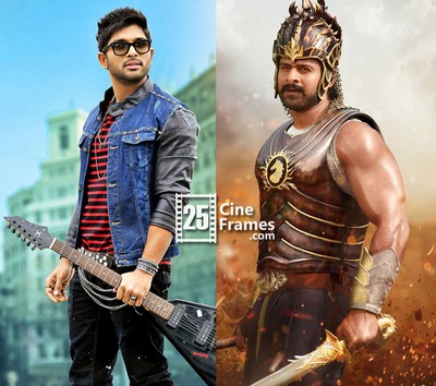 Allu Arjun Sensational comments on Prabhas's Baahubali Warrior Look