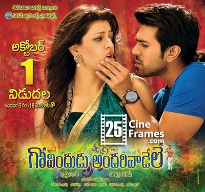 Govindudu Andarivadele 2nd day Second day World wide Collections Area wise List