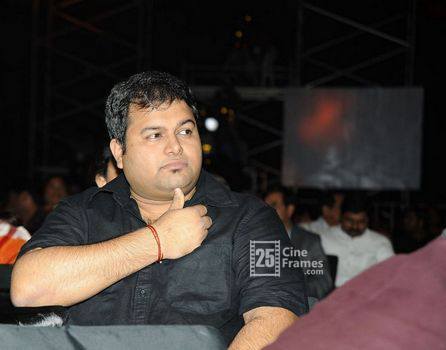 Music director Thaman got a suprise gift