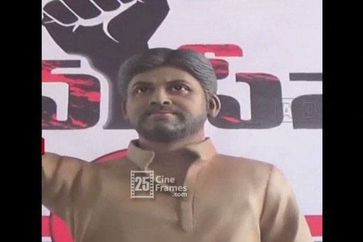 Pawan kalyan Statue for the first time
