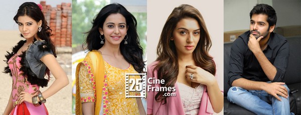 Samantha, Rakul Preet and Hansika accept Ram's challenge