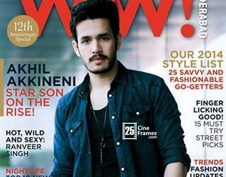 Akhil Akkineni first time on a Magazine Cover