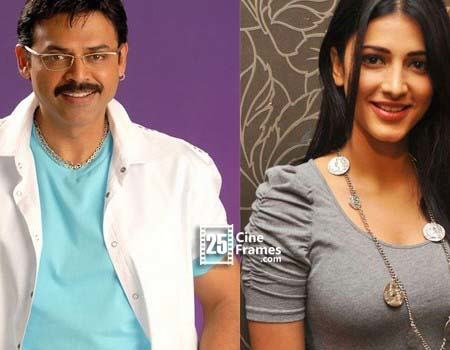 Sruthi Hassan With Venkatesh