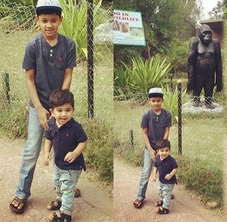 Allu Arjun Son Allu Ayaans Day out at the Zoo