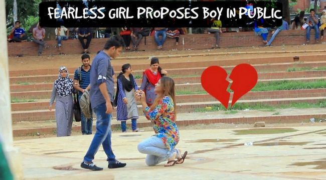 Girl Propose to her Boy Friend in Public. He Rejected She started Crying on the Spot