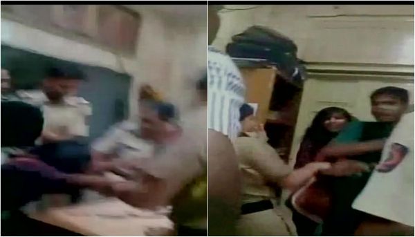 VIRAL Video Andheri Mumbai Police Officers Beating a Young Couple Inside Police Station Brutally