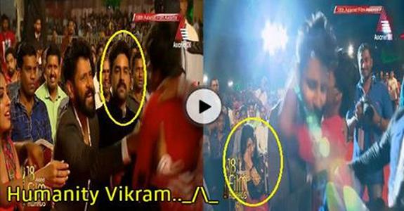 Yesterday Chiyaan Vikram Fan Video Goes Viral in Asianet Film Awards 2016