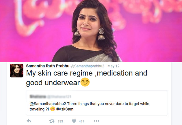 Samantha Never Forgets To Carry Good Underwear