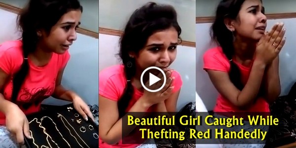 Beautiful Indian Girl Did Unbelievable Thing And Caught Red Handedly. What If a Boy did that..