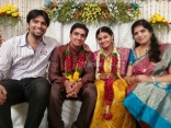 Singer Krishna Chaitanya Anchor Mrudula Engagement Images