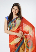 Tanvi Vyas New Cute Saree Photoshoot