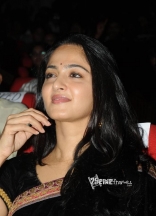 Anushka Black Saree Stills at Varna Audio Launch