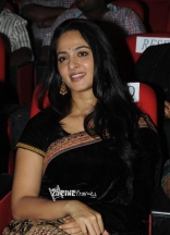 Anushka Black Saree Stills at Varna Audio Launch