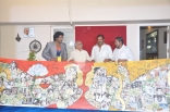 Mohan Babu and Manchu Vishnu Gift Giant Poster to ANR