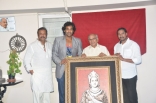 Mohan Babu and Manchu Vishnu Gift Giant Poster to ANR