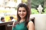 Samantha Latest stills in Green Top and Black Jeggings