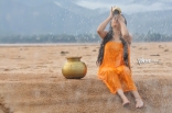 23-Archana-latest-Hot-Wet-in-Rain-Photos-in-Orange-dress