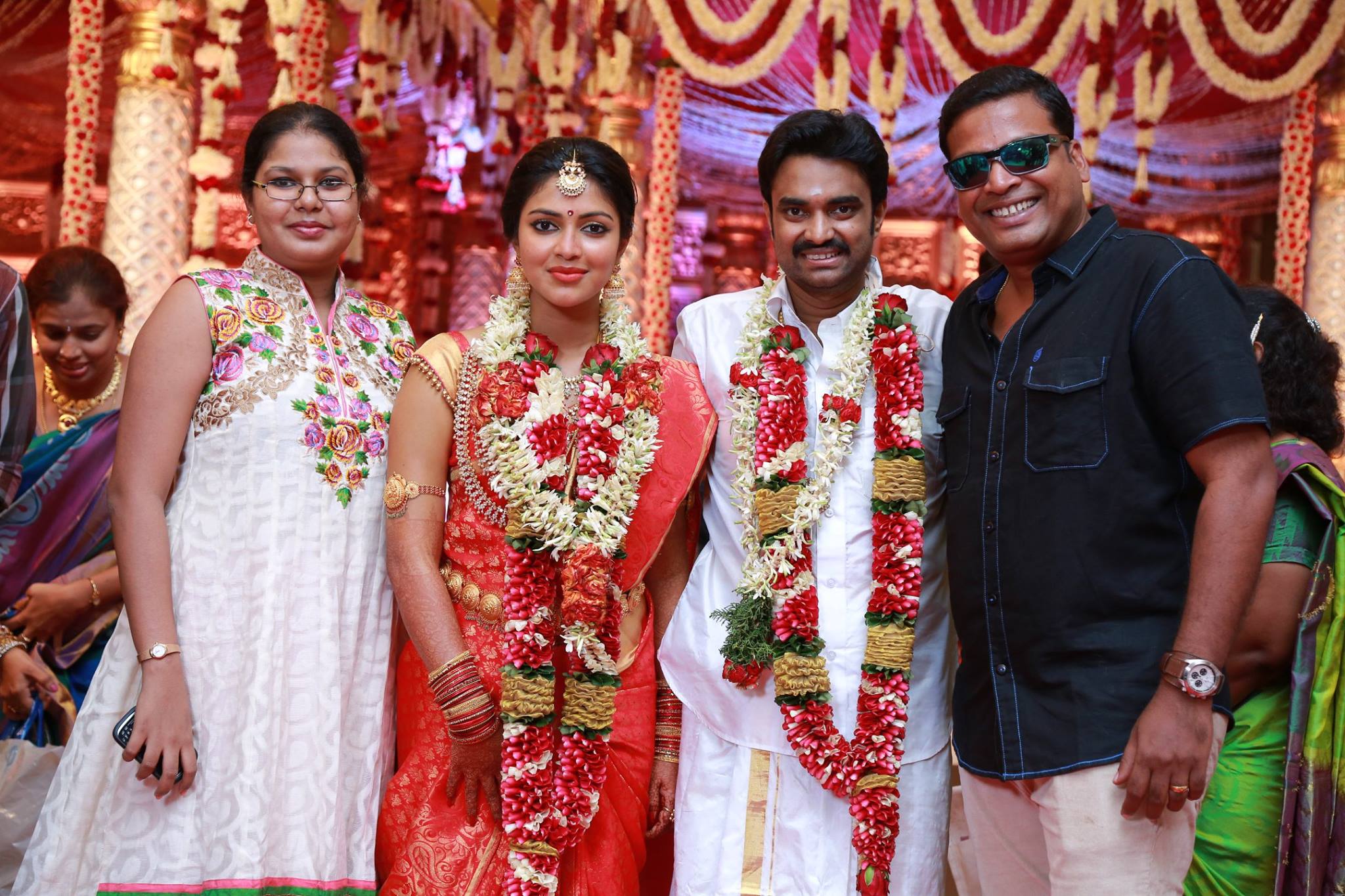 Actress Amala Paul Director Vijay Wedding Reception Gallery Photos.