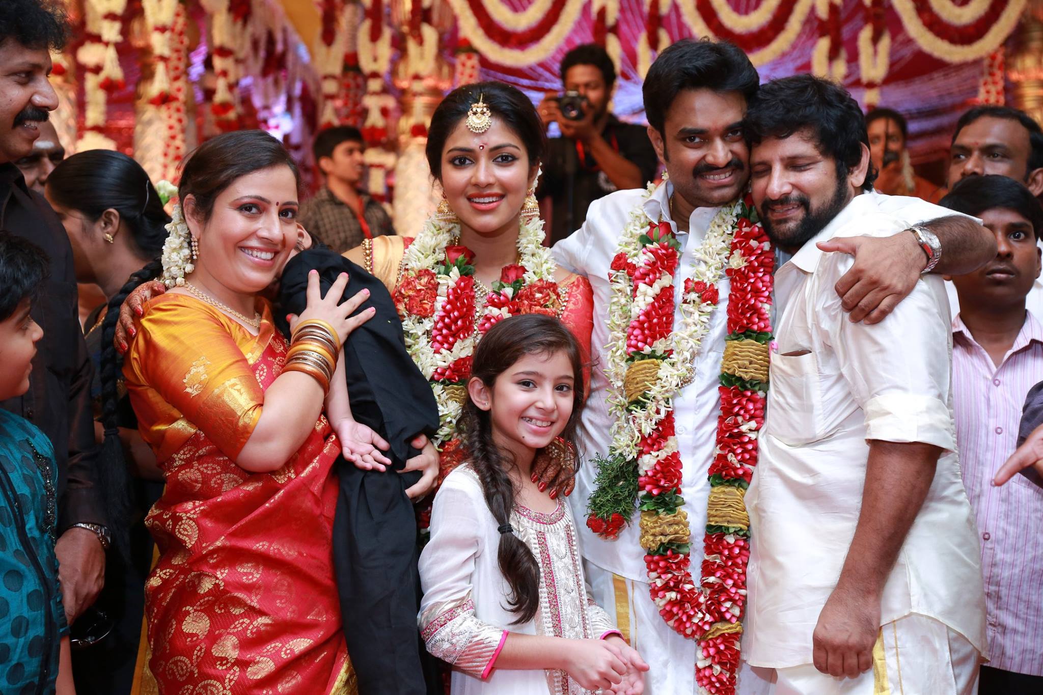 Actress Amala Paul Director Vijay Wedding Reception Gallery Photos.