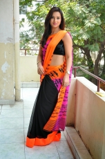 Isha Chawla Latest Hot Navel  Saree Photos Stills