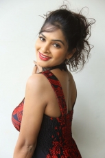 Madhumitha Gorgeous Looking Photos in Red and Black dress