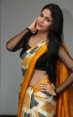 Lavanya Tripathi Yellow Saree Photos at Ala Ela Audio Launch