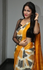 Lavanya Tripathi Yellow Saree Photos at Ala Ela Audio Launch