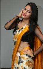 Lavanya Tripathi Yellow Saree Photos at Ala Ela Audio Launch