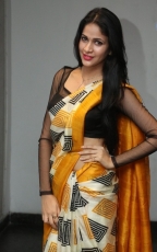 Lavanya Tripathi Yellow Saree Photos at Ala Ela Audio Launch