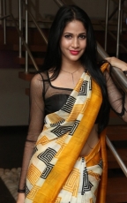 Lavanya Tripathi Yellow Saree Photos at Ala Ela Audio Launch