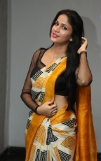 Lavanya Tripathi Yellow Saree Photos at Ala Ela Audio Launch