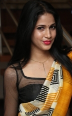 Lavanya Tripathi Yellow Saree Photos at Ala Ela Audio Launch