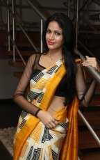 Lavanya Tripathi Yellow Saree Photos at Ala Ela Audio Launch