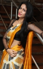 Lavanya Tripathi Yellow Saree Photos at Ala Ela Audio Launch