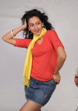 Rakul Preet Singh Photo Shoot Stills in Red T-Shirt and Shorts