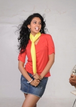 Rakul Preet Singh Photo Shoot Stills in Red T-Shirt and Shorts