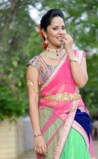 Anchor Anasuya Latest Half Saree Stills