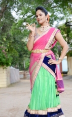 Anchor Anasuya Latest Half Saree Stills