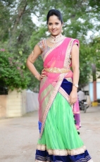 Anchor Anasuya Latest Half Saree Stills