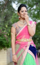 Anchor Anasuya Latest Half Saree Stills