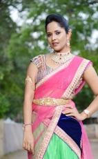 Anchor Anasuya Latest Half Saree Stills