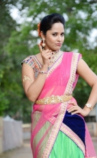 Anchor Anasuya Latest Half Saree Stills