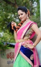 Anchor Anasuya Latest Half Saree Stills