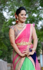 Anchor Anasuya Latest Half Saree Stills