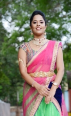 Anchor Anasuya Latest Half Saree Stills