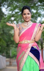 Anchor Anasuya Latest Half Saree Stills