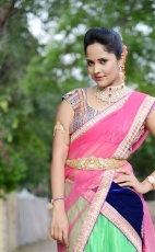 Anchor Anasuya Latest Half Saree Stills